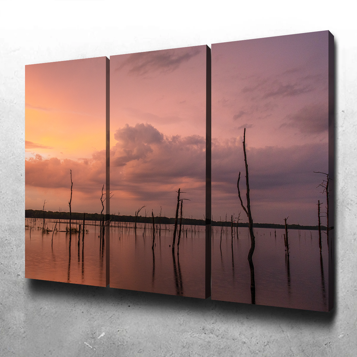 Orange on the Lake Wall Art