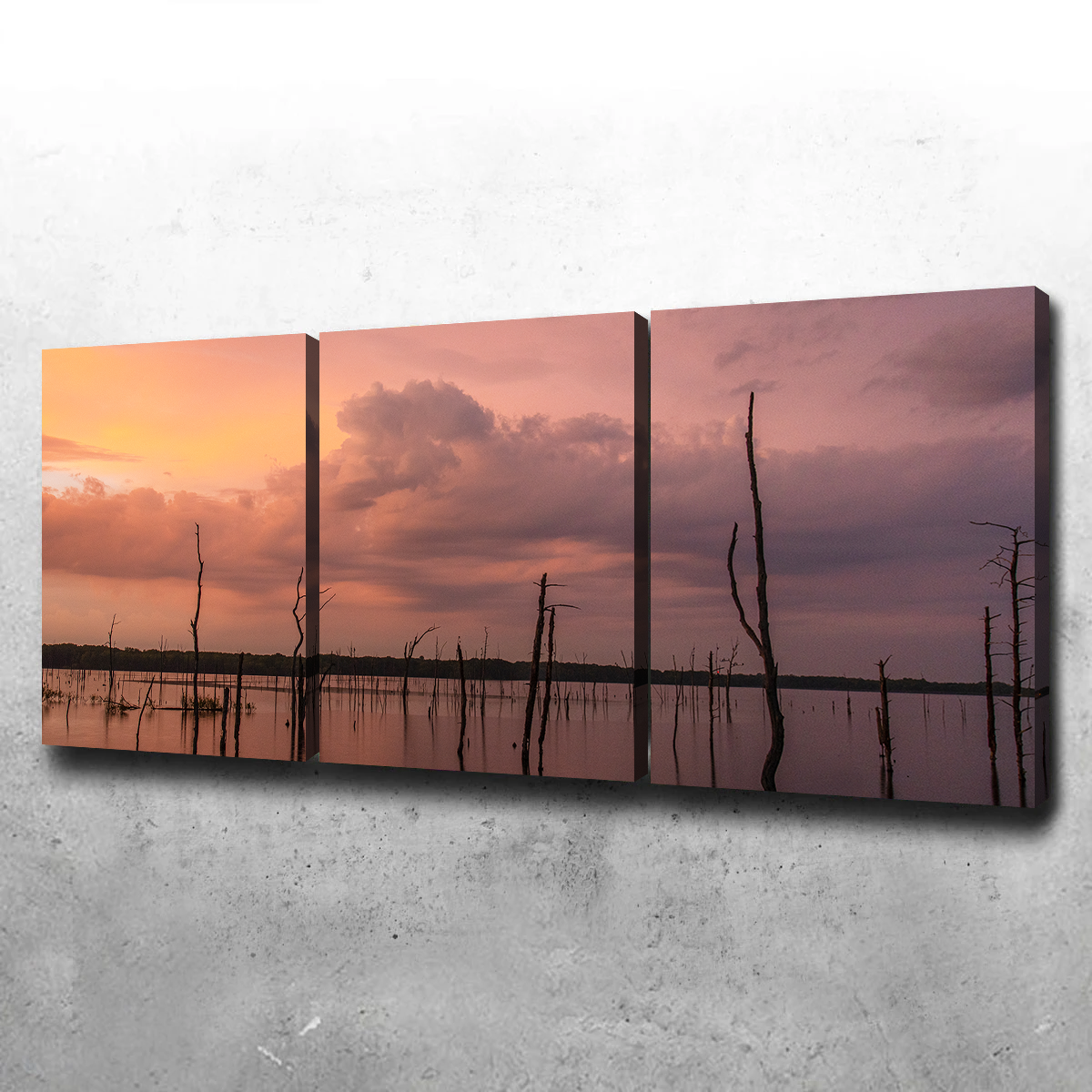 Orange on the Lake Wall Art