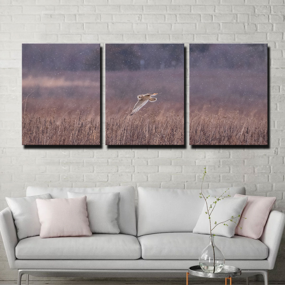 Owl in the Snow Wall Art