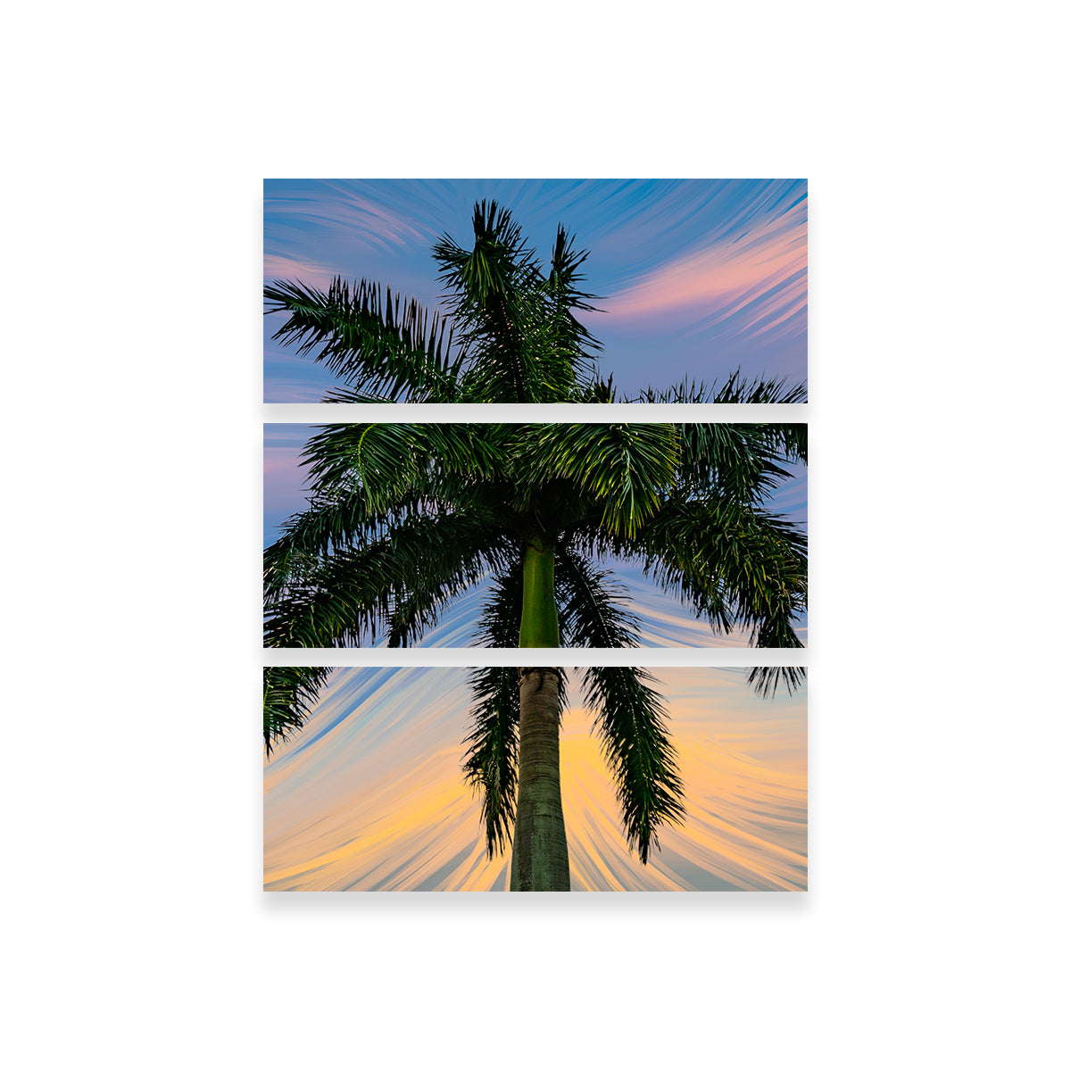 Painted Palm Tree Wall Art