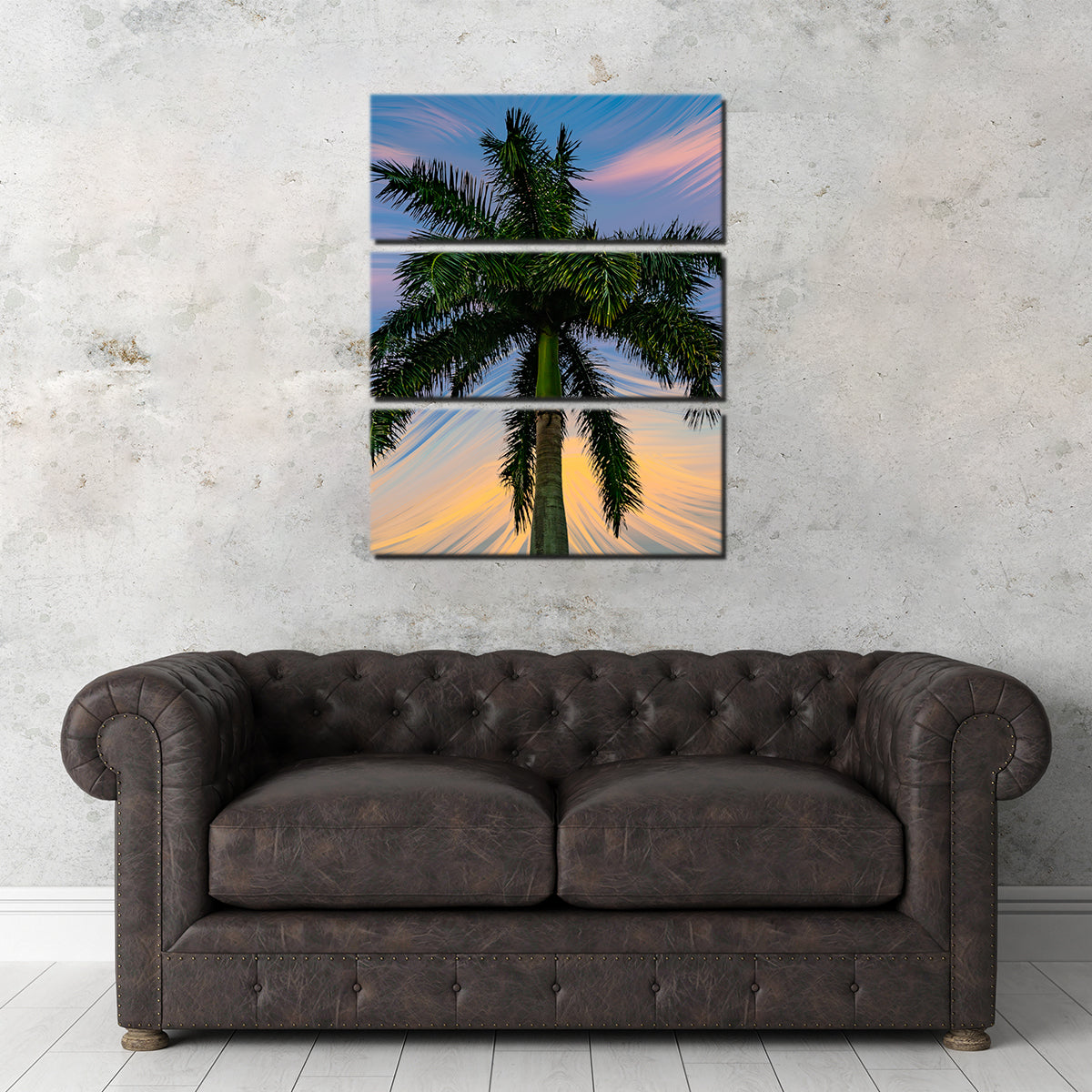 Painted Palm Tree Wall Art