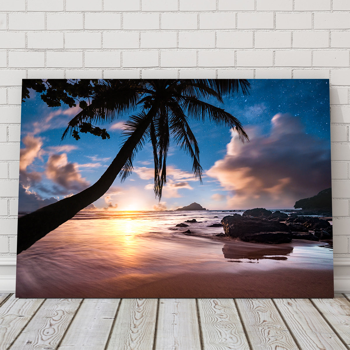 Palm Tree Beach Wall Art