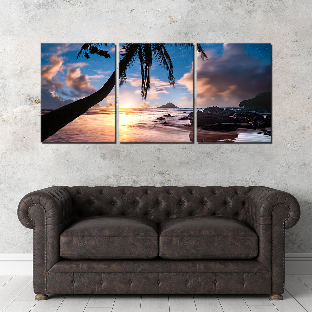 Palm Tree Beach Wall Art