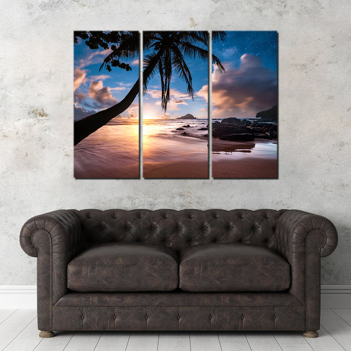 Palm Tree Beach Wall Art