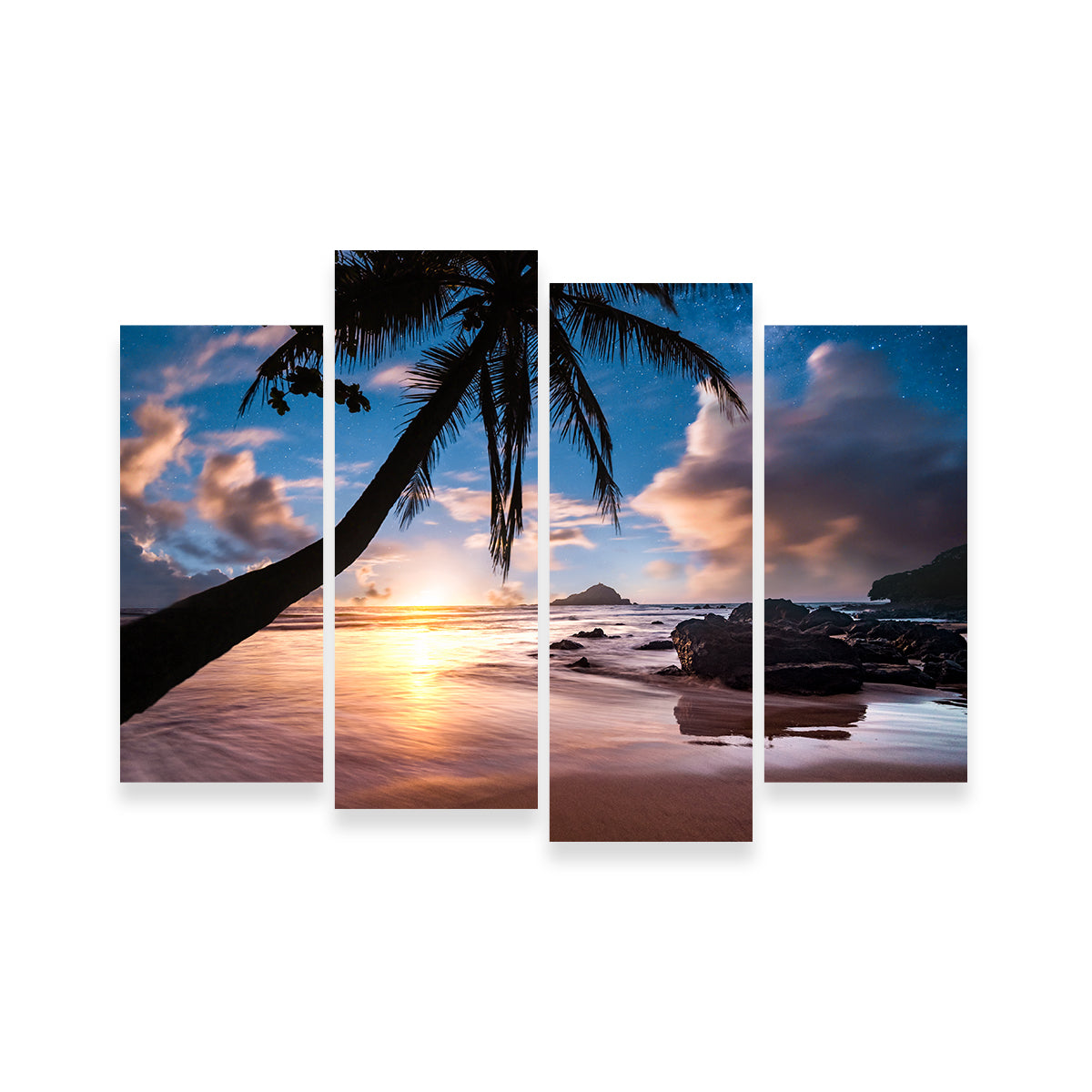 Palm Tree Beach Wall Art