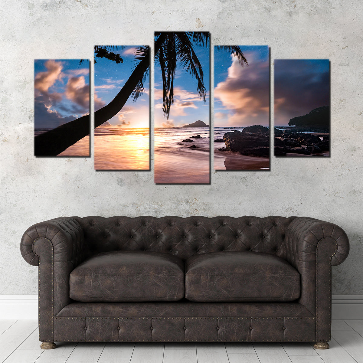 Palm Tree Beach Wall Art