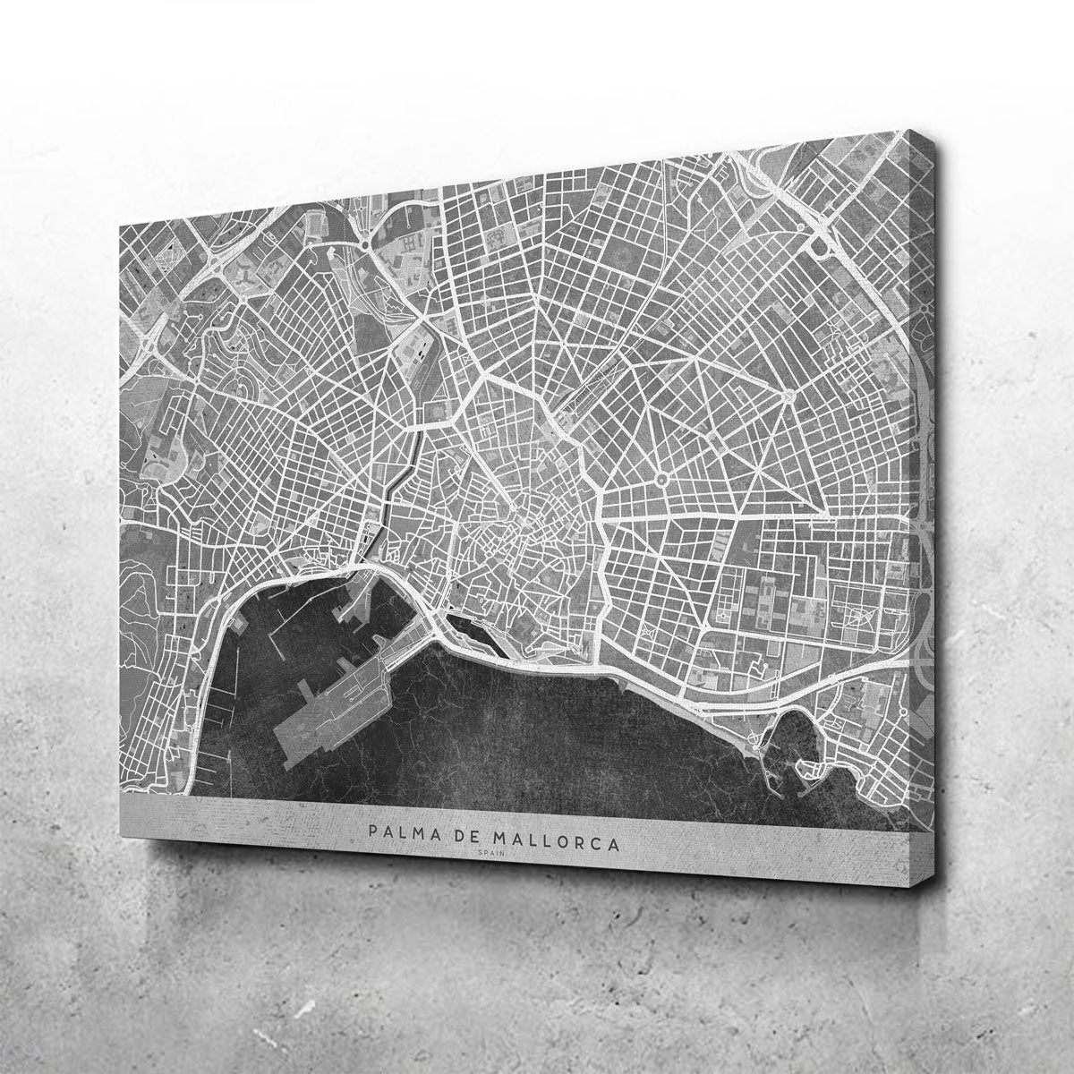 Palma De Mallorca Map 2 Wall Art