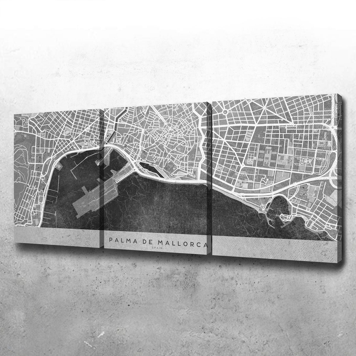 Palma De Mallorca Map 2 Wall Art