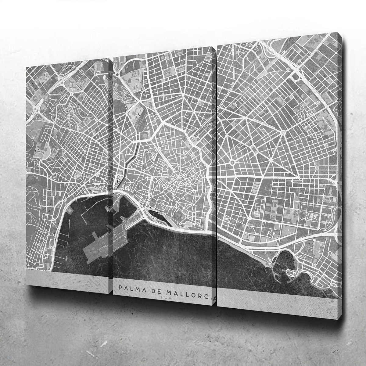 Palma De Mallorca Map 2 Wall Art