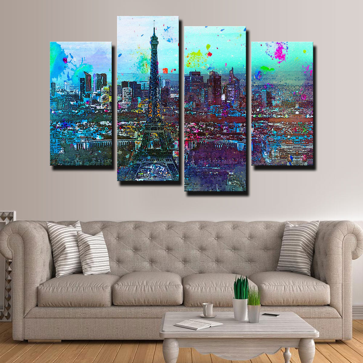 Paris Skyline Wall Art