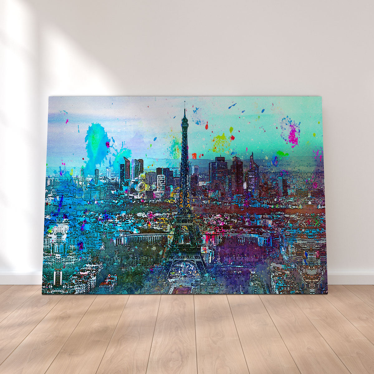 Paris Skyline Canvas Set