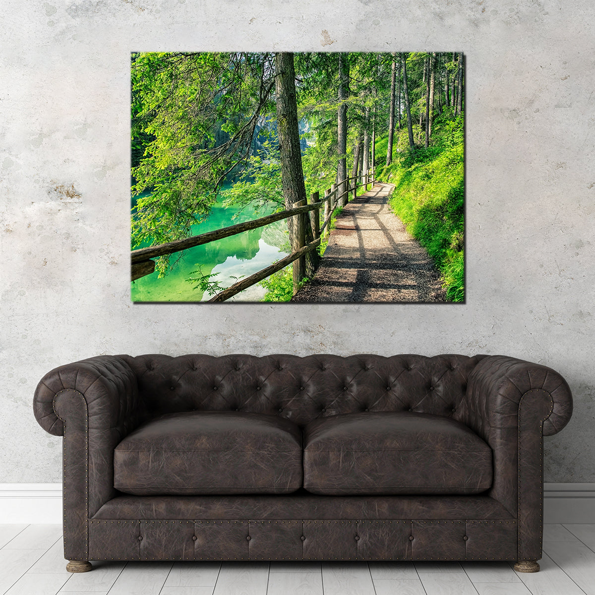 Path By The Lake Wall Art