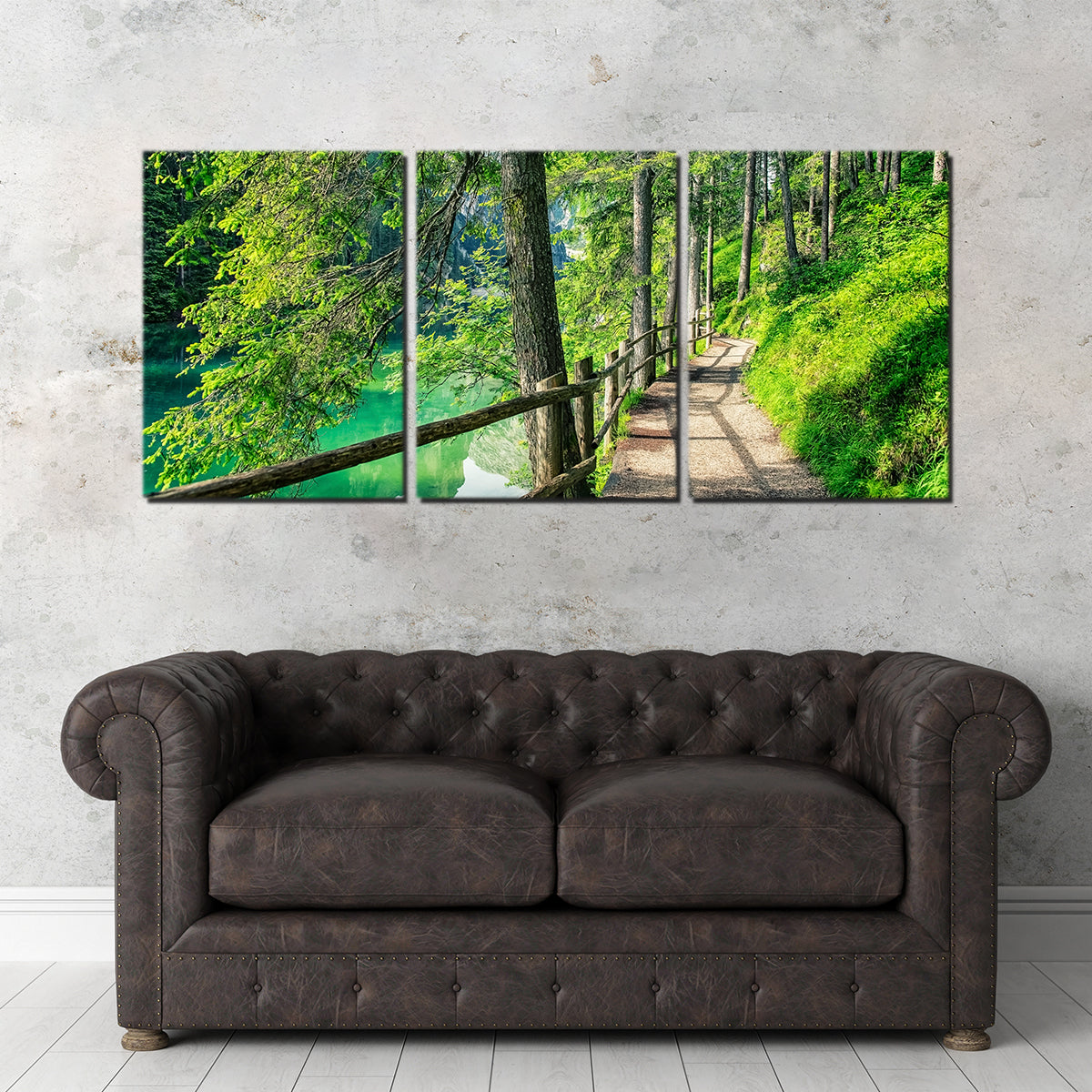 Path By The Lake Wall Art