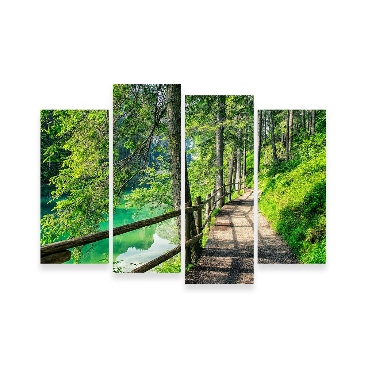 Path By The Lake Wall Art