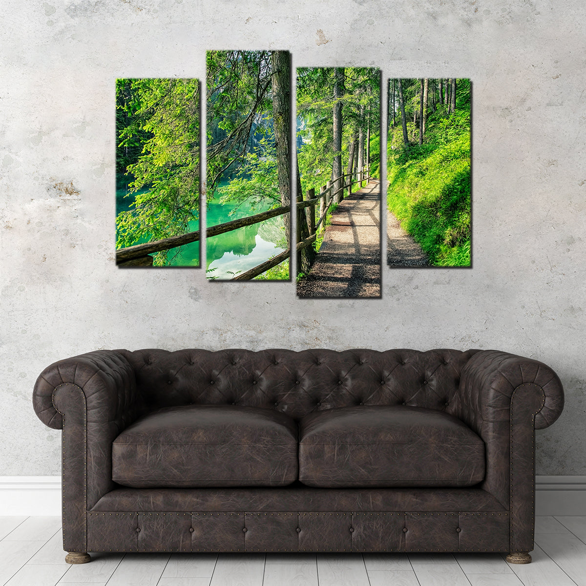 Path By The Lake Wall Art