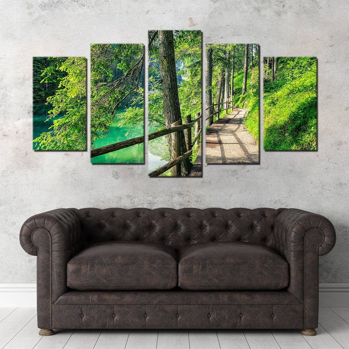 Path By The Lake Wall Art