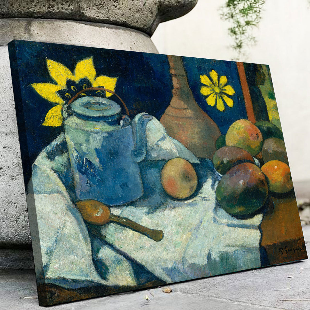 Still Life with Teapot and Fruit Wall Art