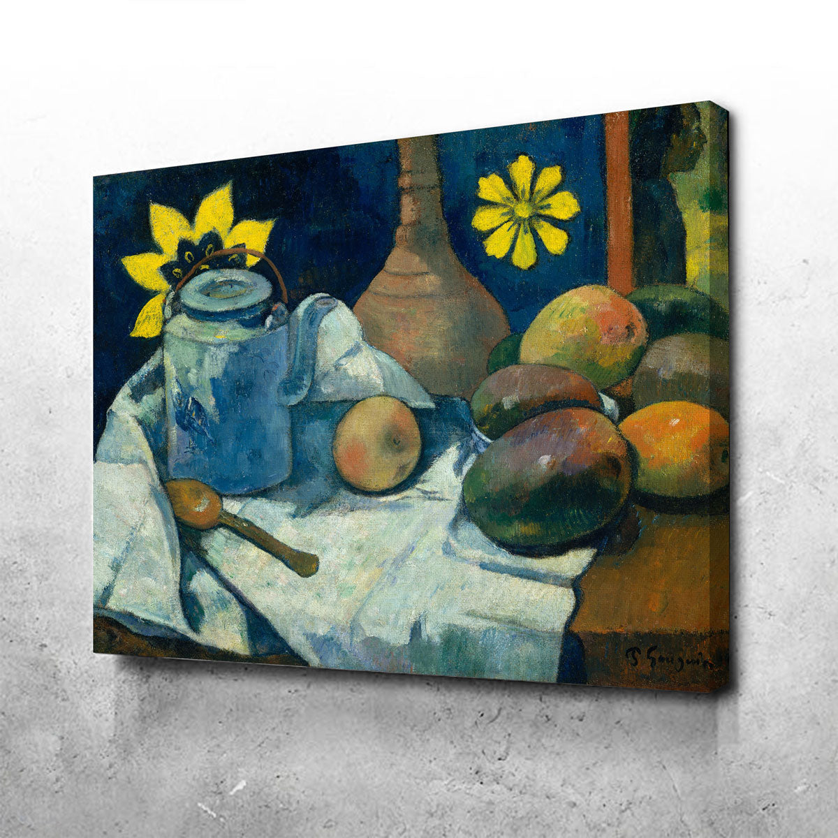 Still Life with Teapot and Fruit Wall Art