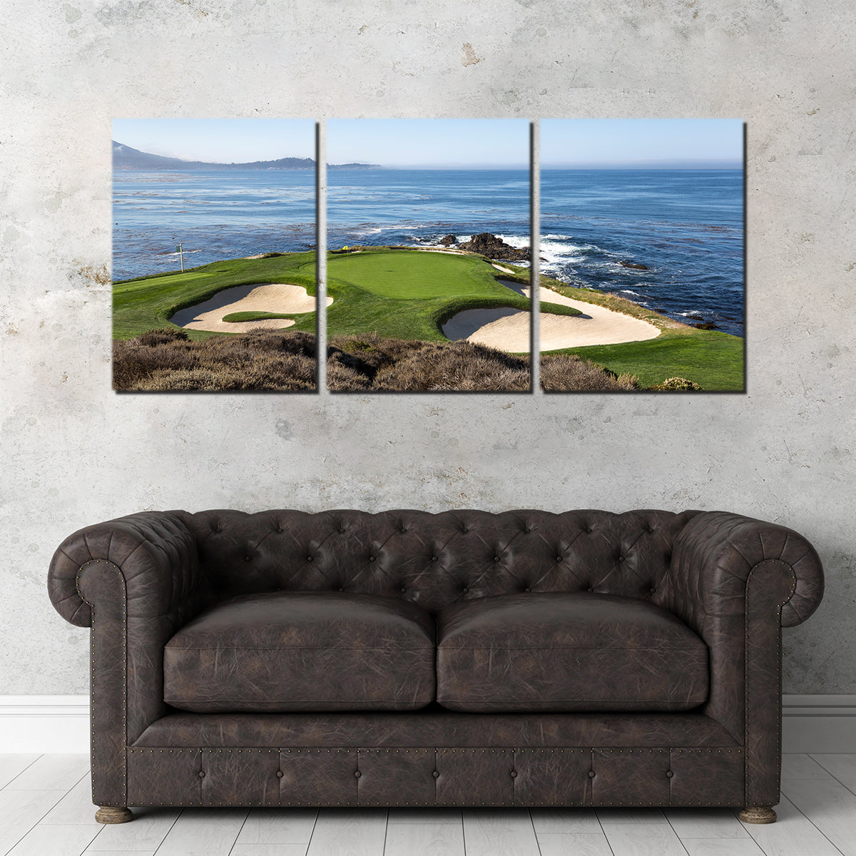 Pebble Beach Canvas Wall Art