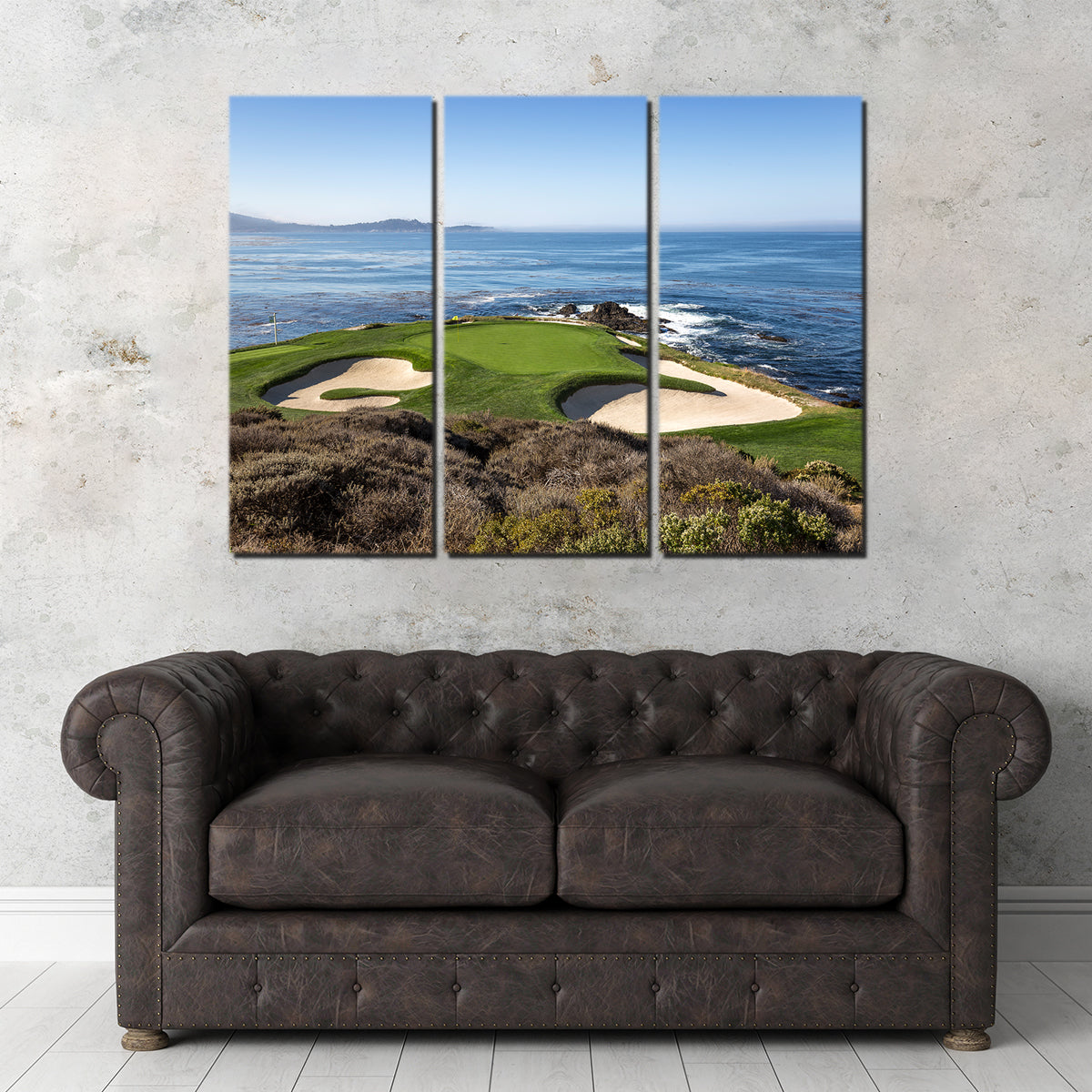 Pebble Beach Canvas Wall Art