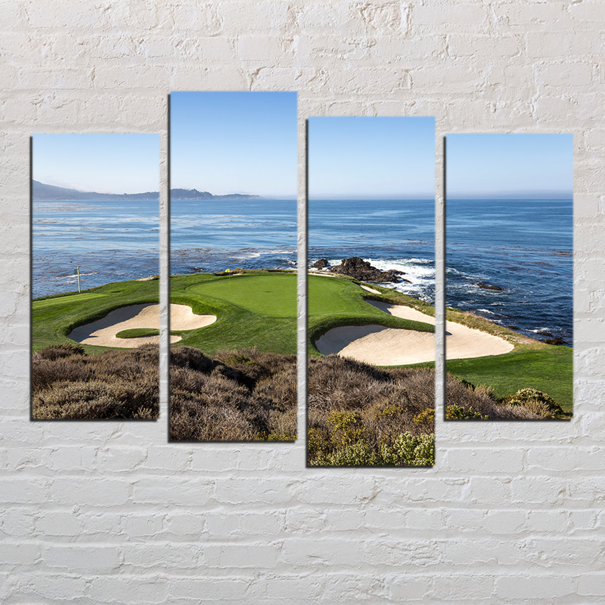 Pebble Beach Canvas Wall Art
