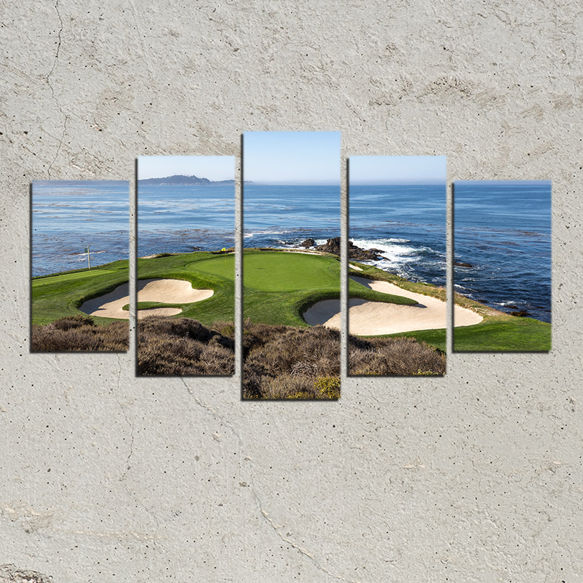 Pebble Beach Canvas Wall Art