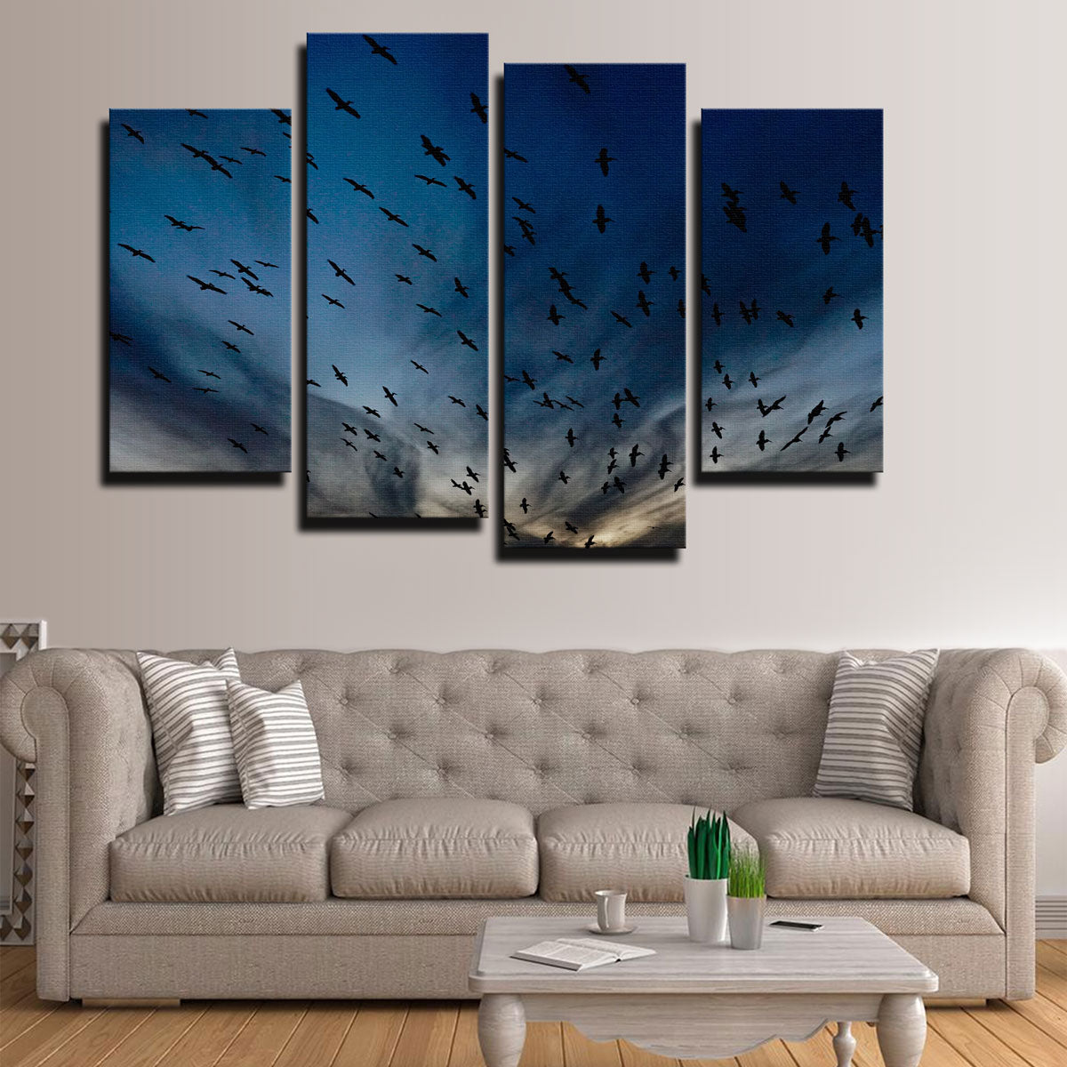 Pelican Migration Louisiana Wall Art