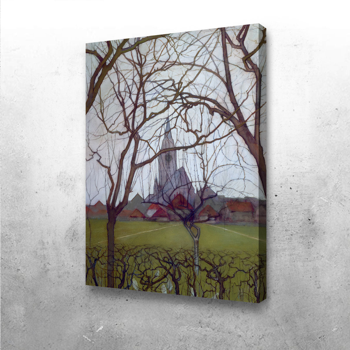 Village Church Wall Art