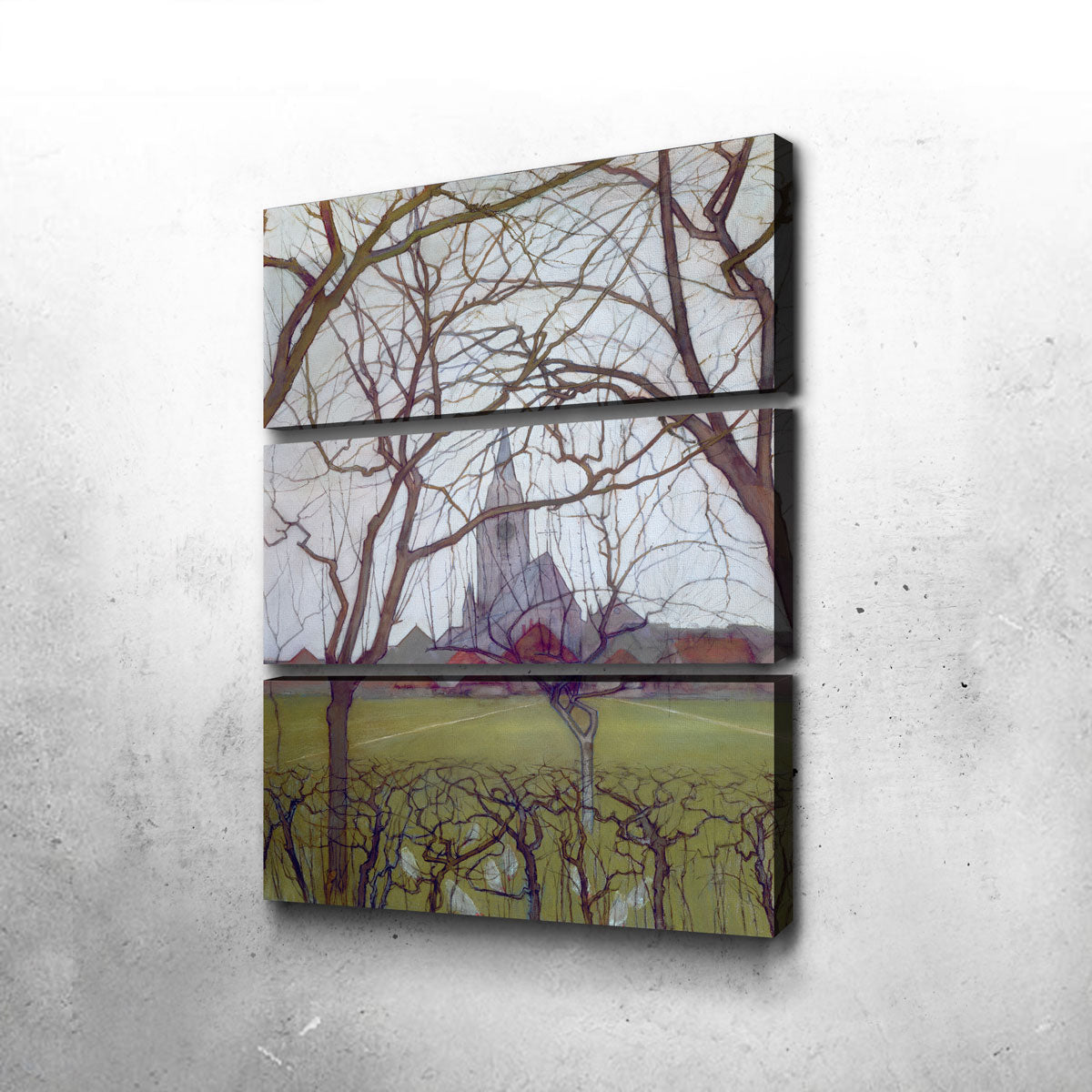 Village Church Wall Art