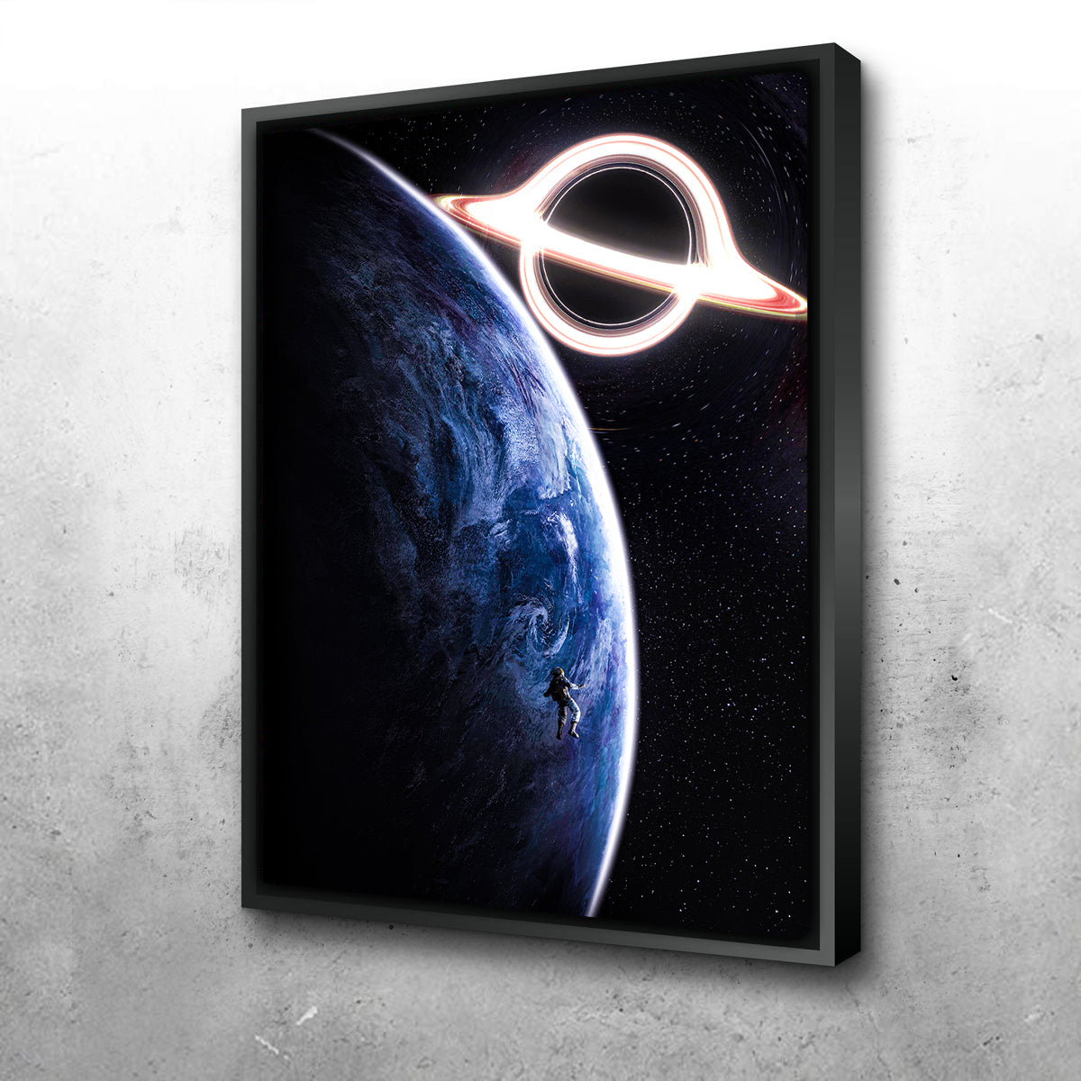 Planet and Black Hole Wall Art