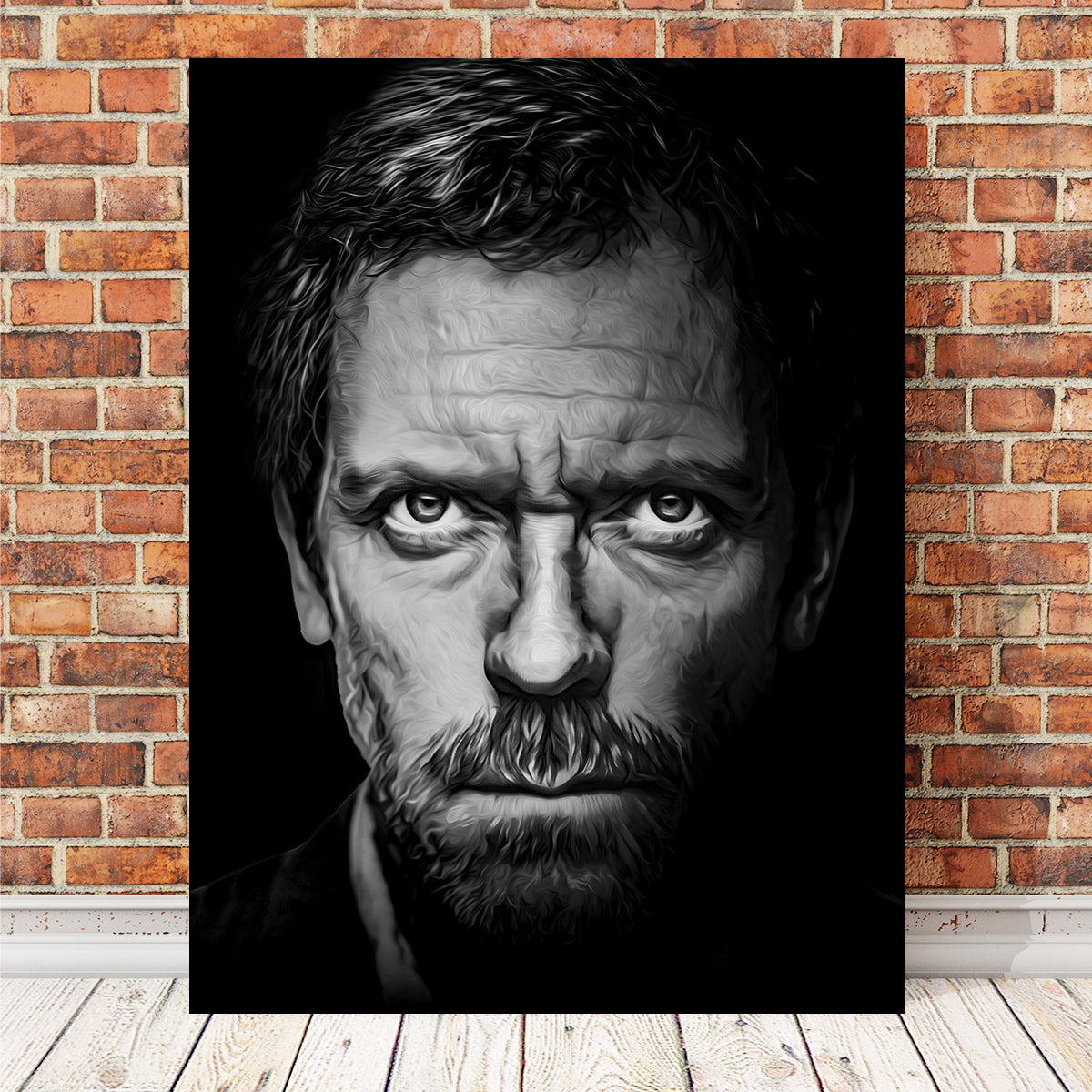 Portrait Dr House Wall Art