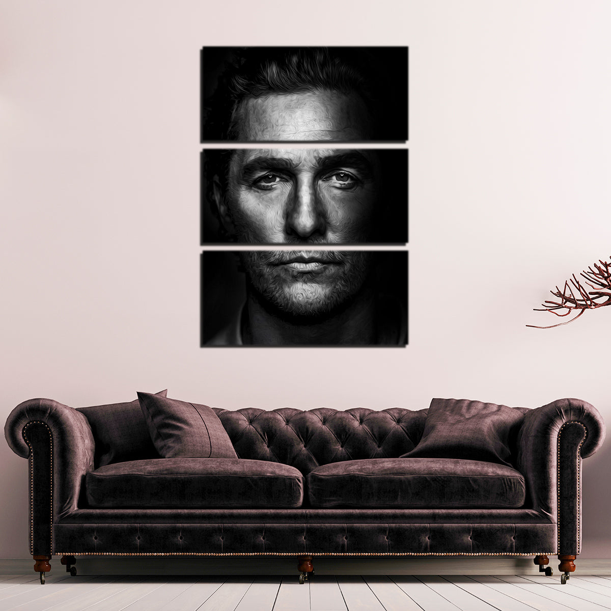 Portrait True Detective Wall Art