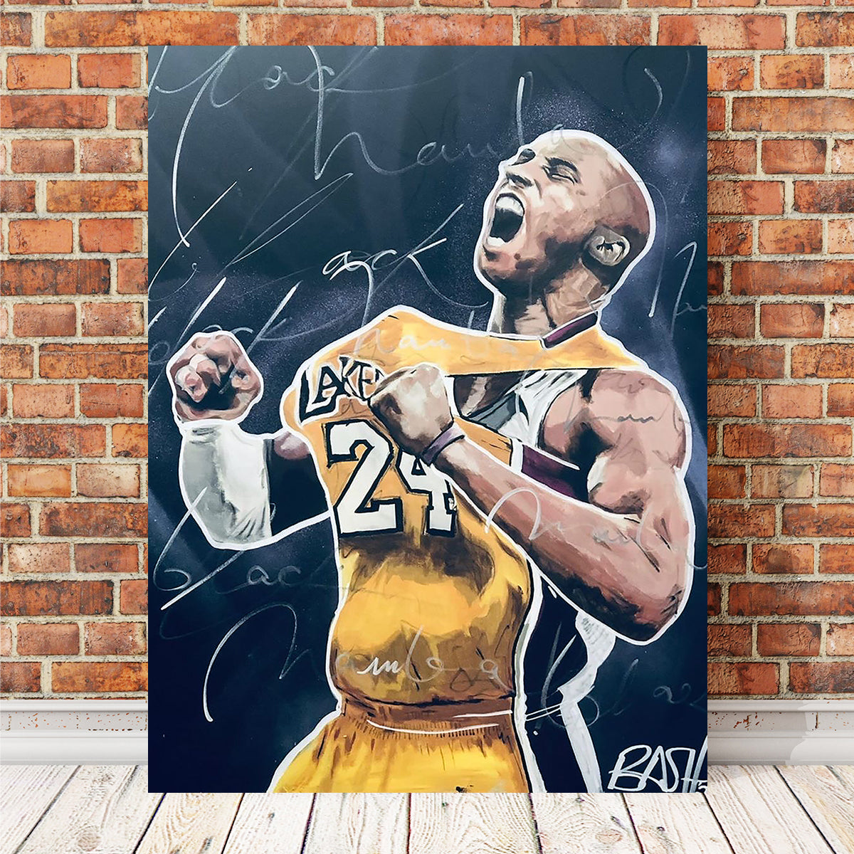 Portrait of Kobe Wall Art