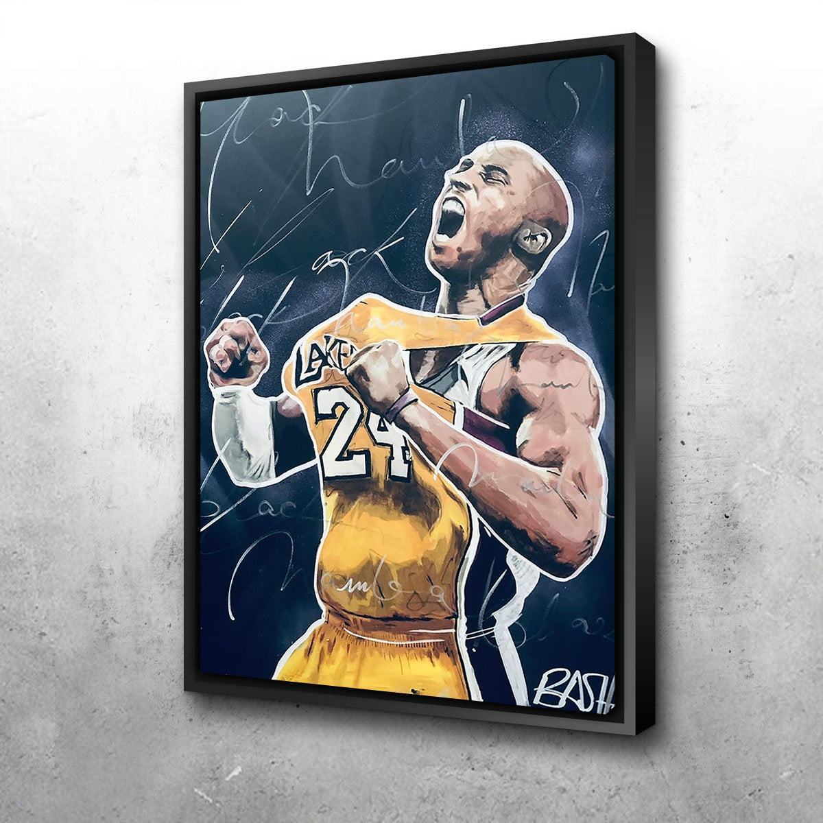 Portrait of Kobe Wall Art