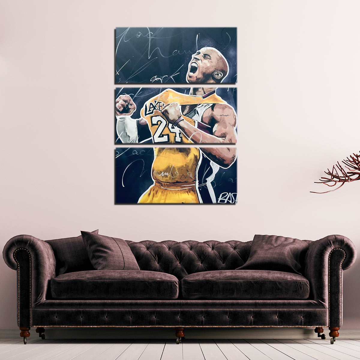 Portrait of Kobe Wall Art