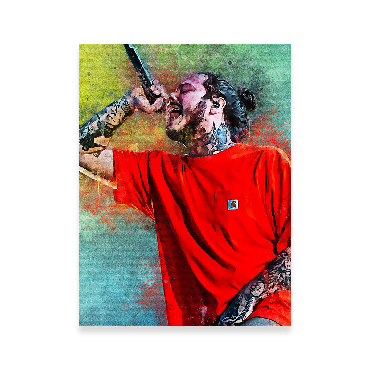 Post Malone Abstract Wall Art