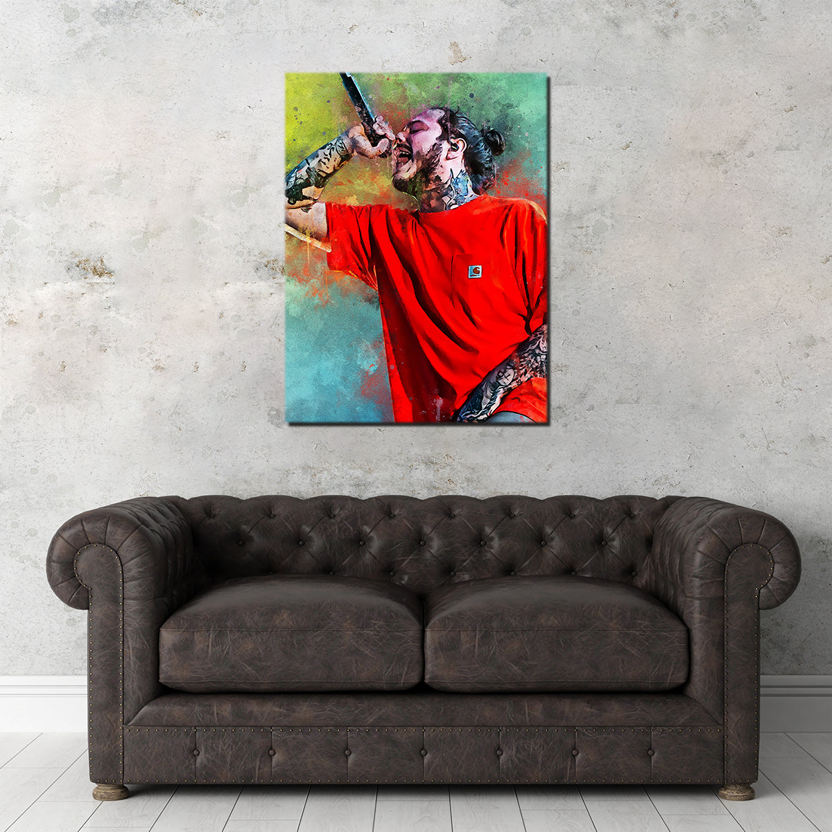 Post Malone Abstract Wall Art