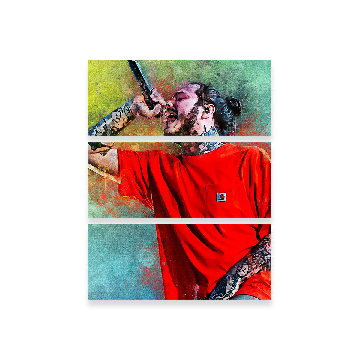 Post Malone Abstract Wall Art