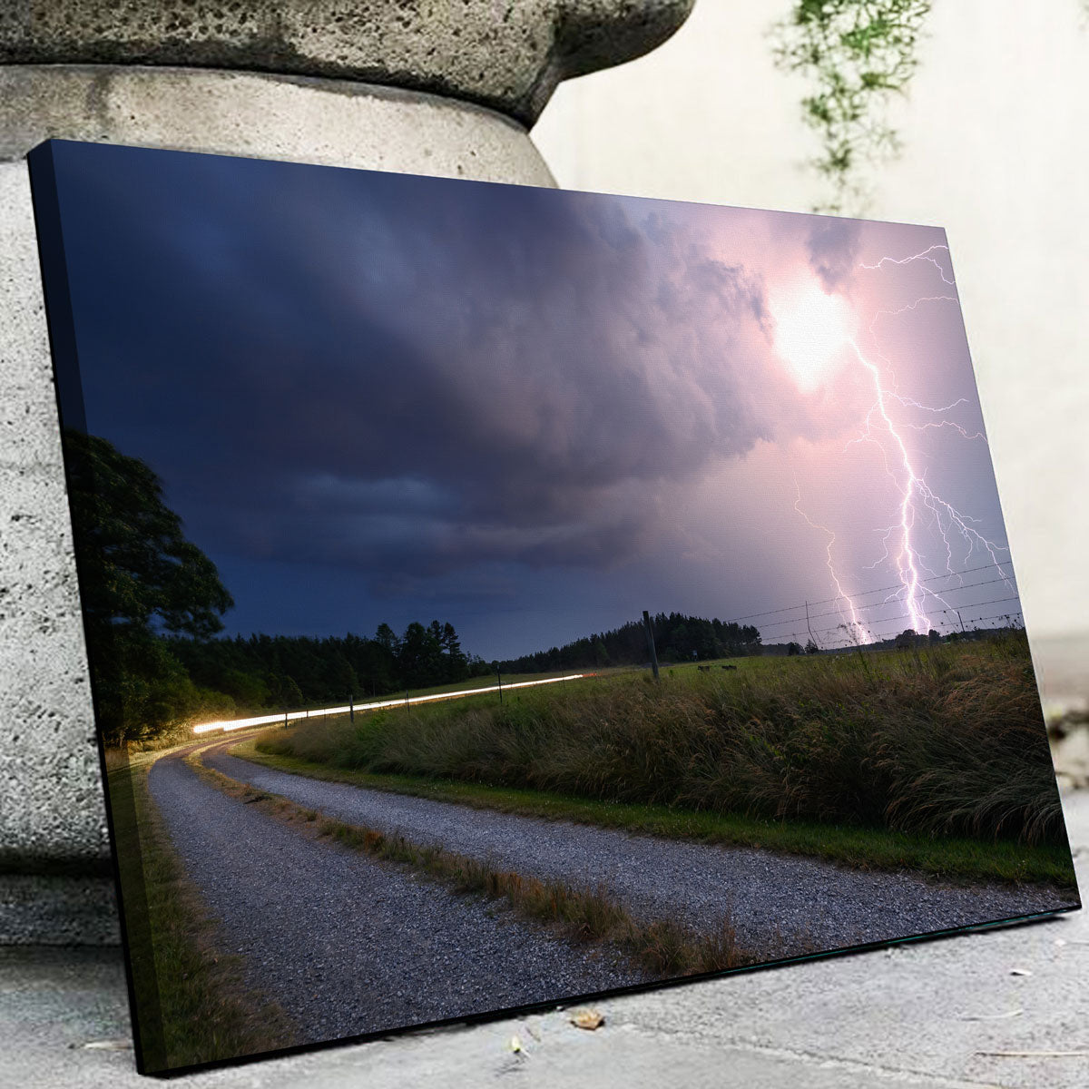 Purple Strike Wall Art