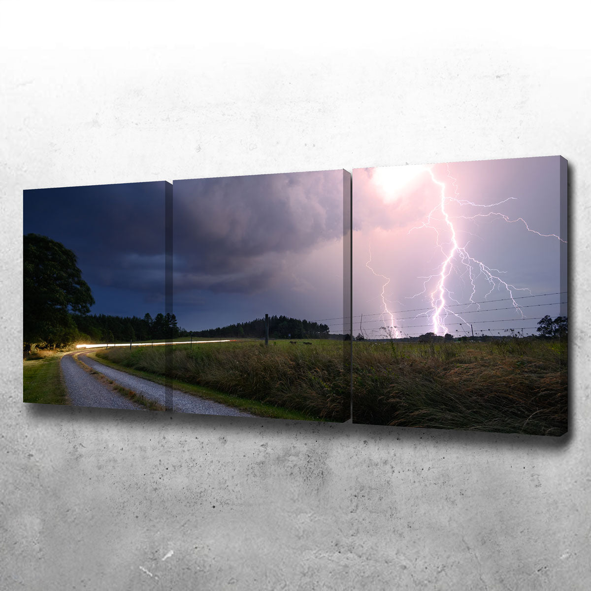 Purple Strike Wall Art