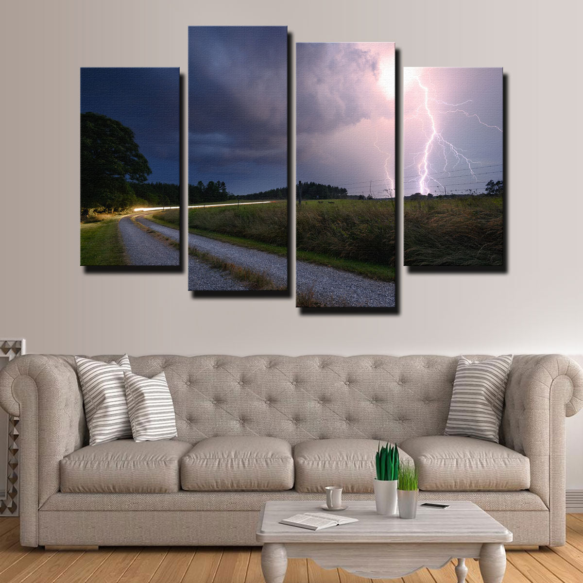 Purple Strike Wall Art