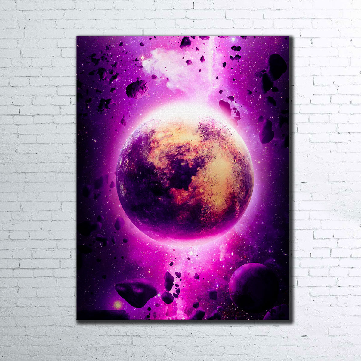 Purple Planet Wall Art