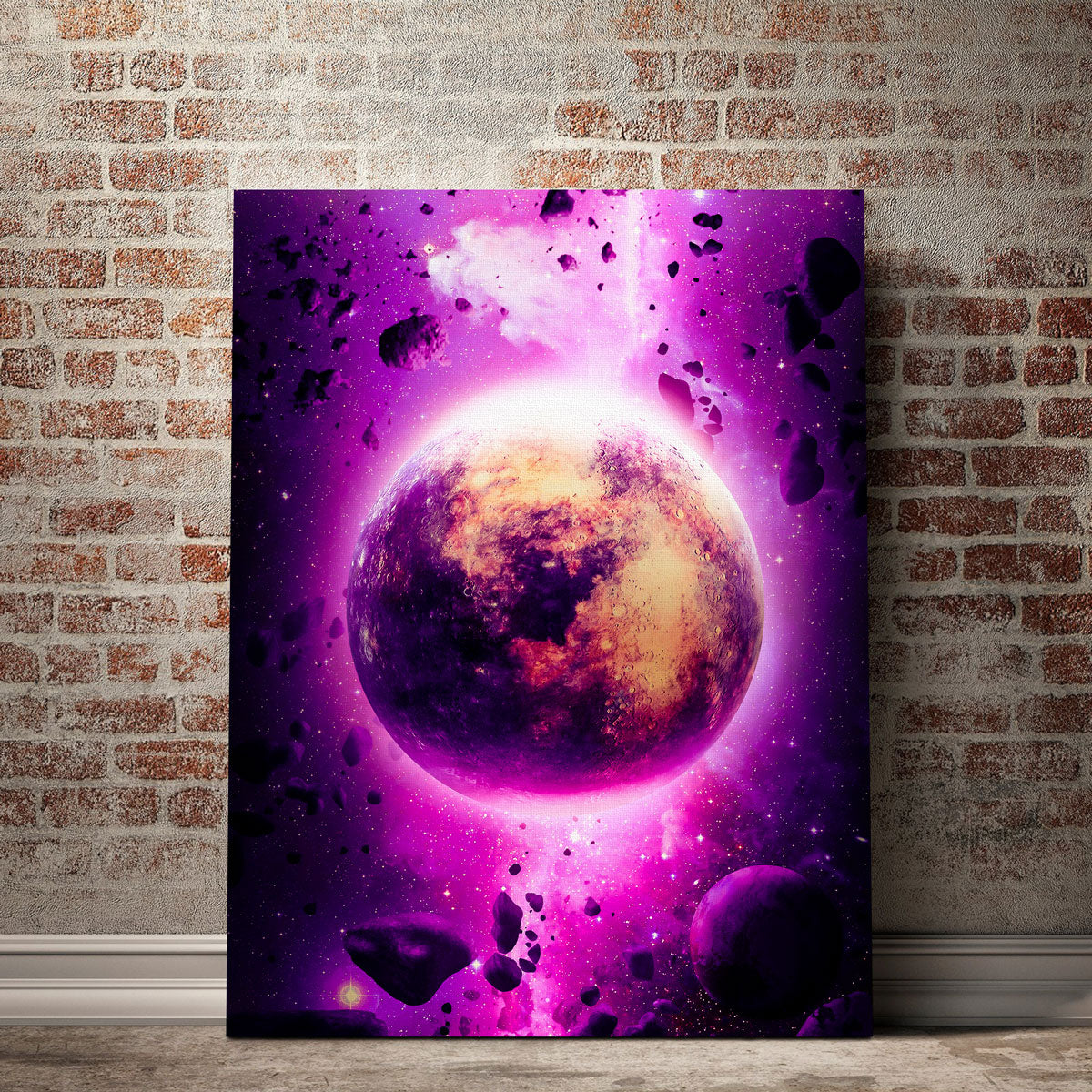 Purple Planet Wall Art