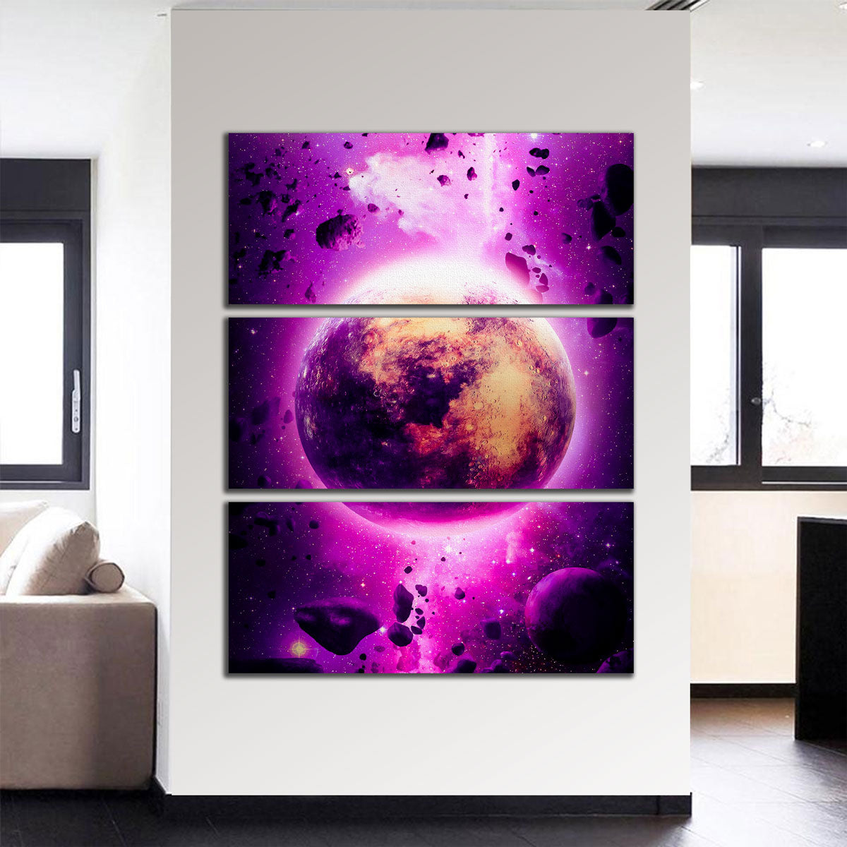 Purple Planet Wall Art