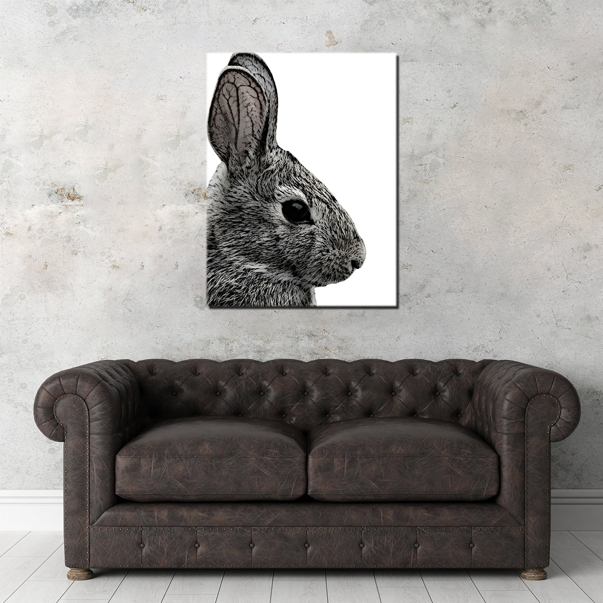 Rabbit Sketch Wall Art