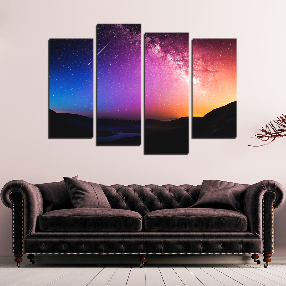 Rainbow Night Wall Art
