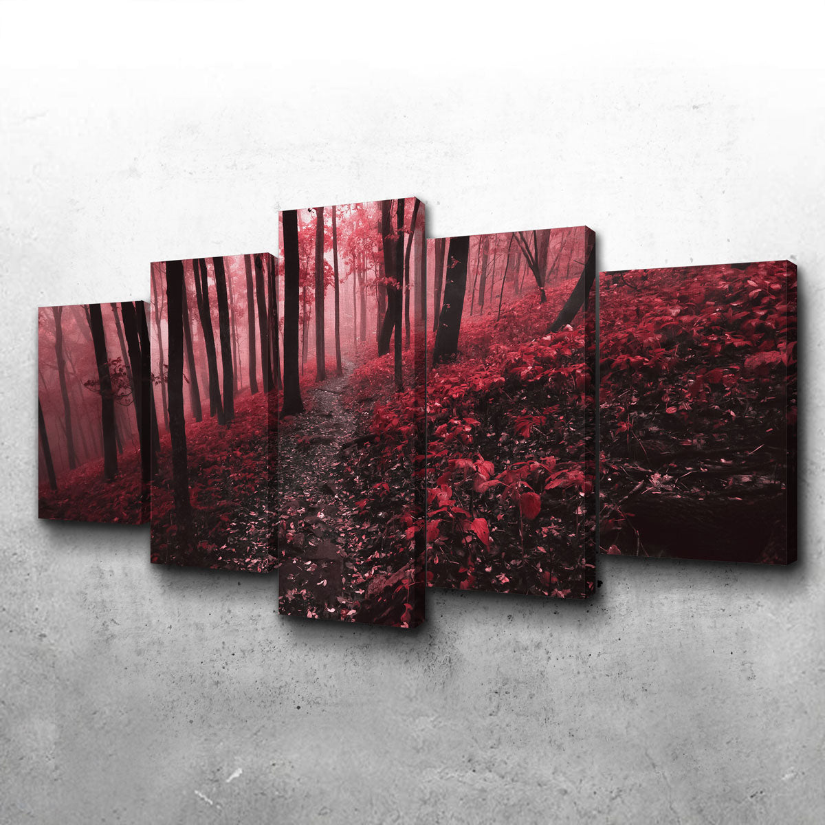 Red Forest Wall Art
