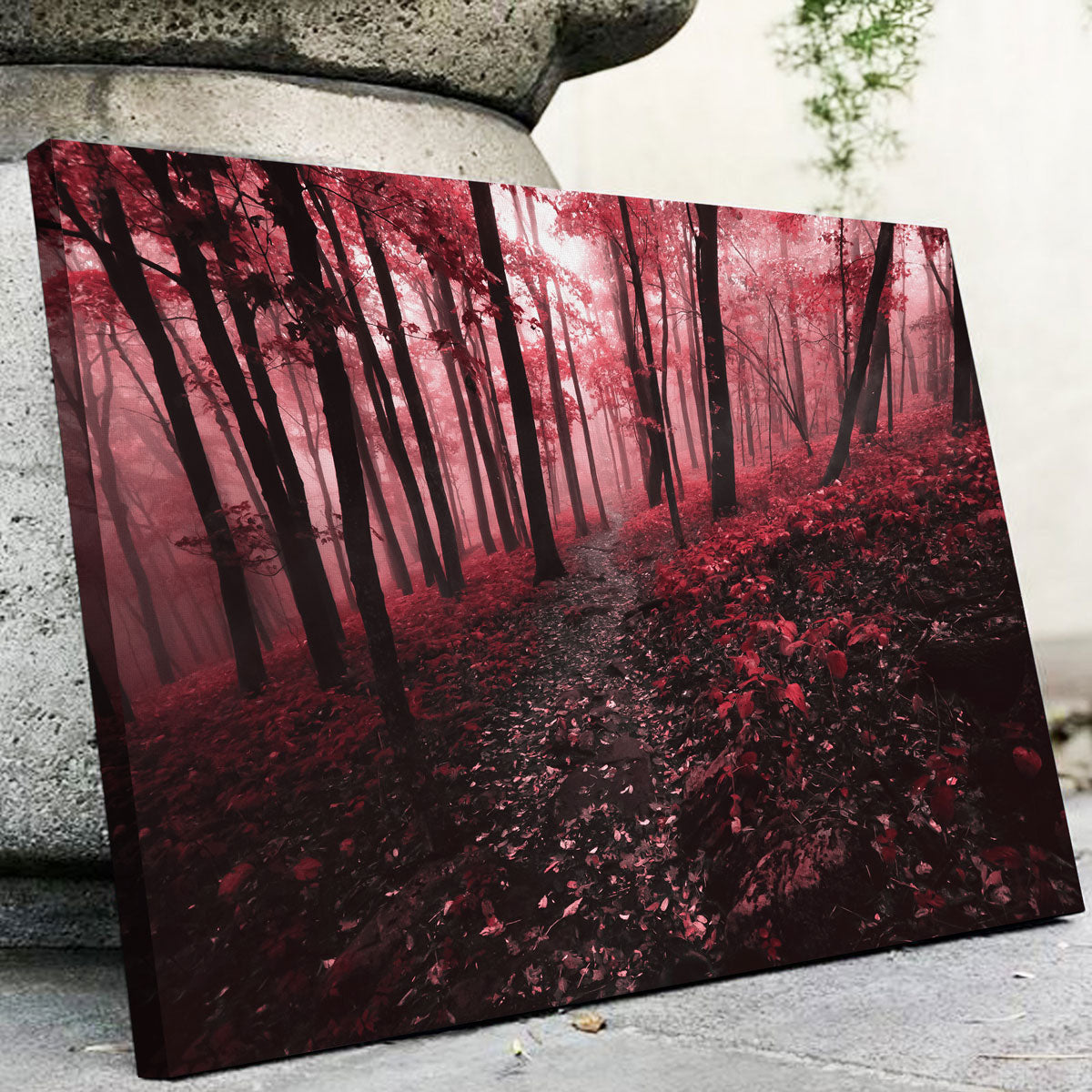 Red Forest Wall Art