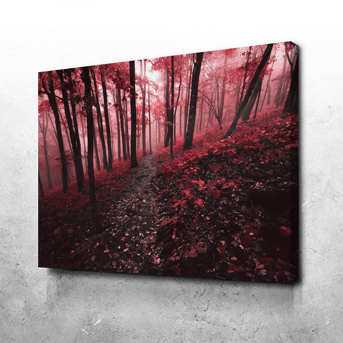 Red Forest Wall Art