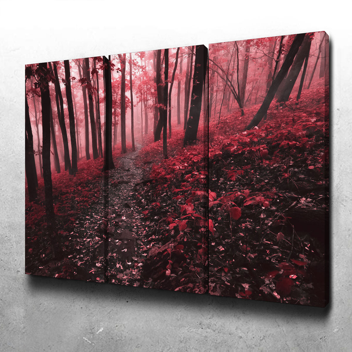 Red Forest Wall Art